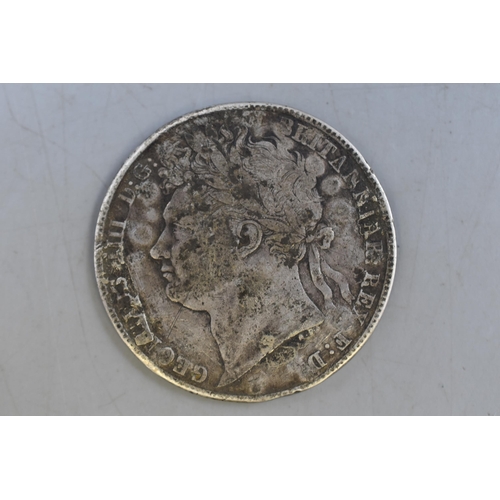 164 - George IIII 1820 Silver Half Crown