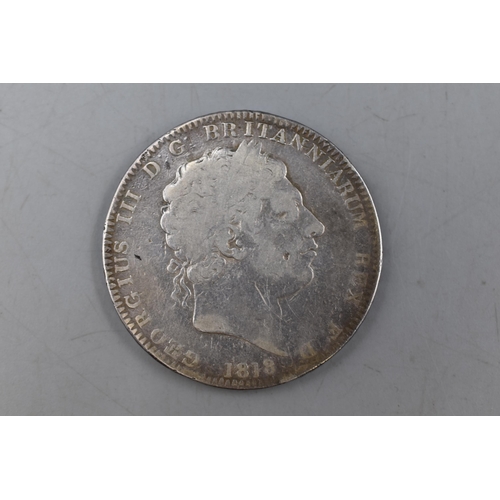 171 - George III 1818 Silver Crown