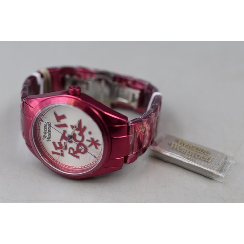 99 - New Vivienne Westwood Let it Rock Ladies Watch (Working)