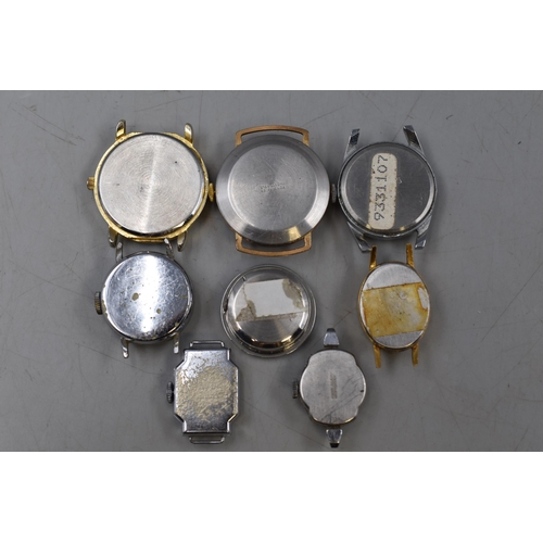 115 - Selection of 8 Watch Heads including Sekonda, Bentima, Oris and More