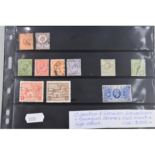 197 - Collection of Victorian, Edwardian and Georgian Stamps including Mint and High Values (Catalogue &po... 