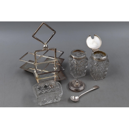 200 - Selection of Epns to include Condiment Set, Milk Jug, Sugar Bowl and Other