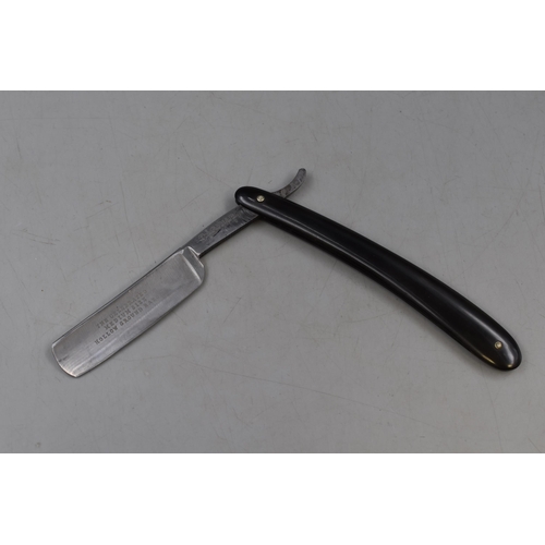 202 - Vintage Medium Sized Cut Throat Razor with Box