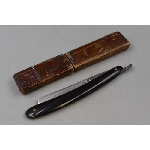 202 - Vintage Medium Sized Cut Throat Razor with Box