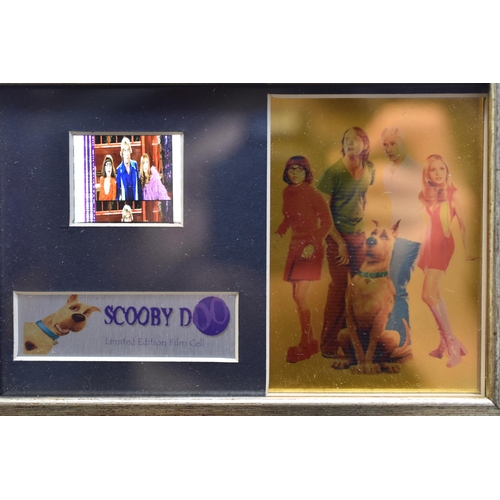 123 - A Selection of Four Framed and Glazed Movie Film Cells, Includes Harry Potter; Chamber of Secrets, W... 