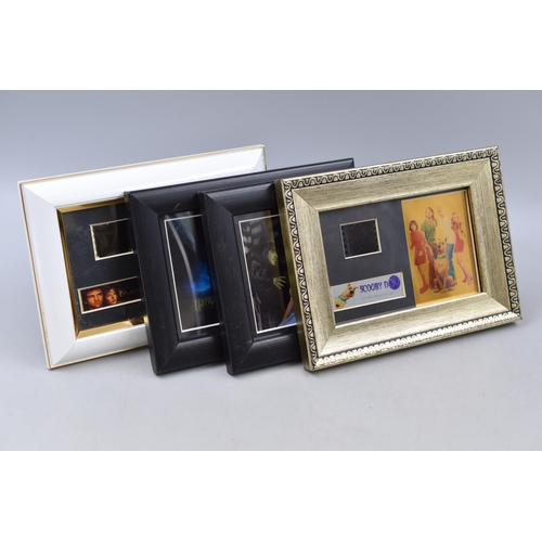 123 - A Selection of Four Framed and Glazed Movie Film Cells, Includes Harry Potter; Chamber of Secrets, W... 