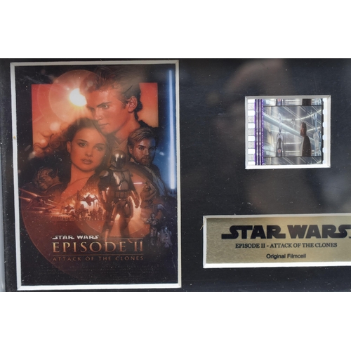 125 - A Selection of Five Framed and Glazed Star Wars Film Cells, With Certificates of Authenticity.