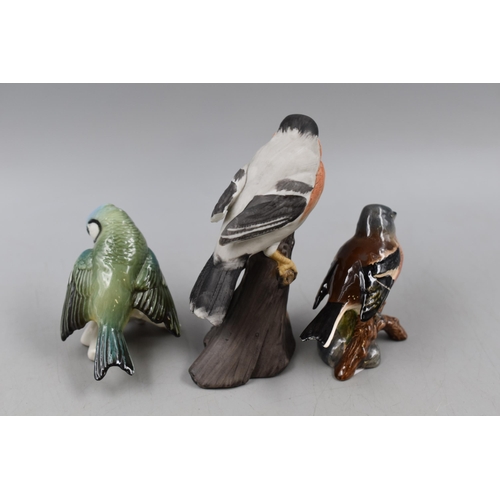 218 - Three Vintage Bird Statues to include Beswick, Alfretto, and one other