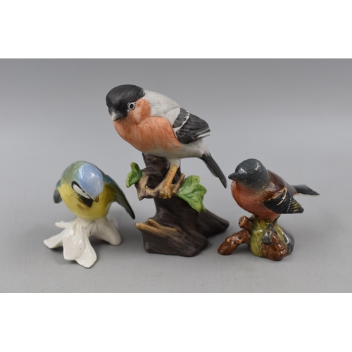 218 - Three Vintage Bird Statues to include Beswick, Alfretto, and one other