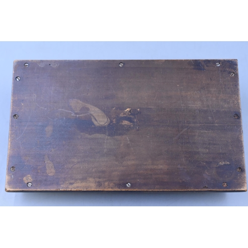 349 - Small Arts and Crafts Wooden Tray with Handles Approx. 24cm x 14cm