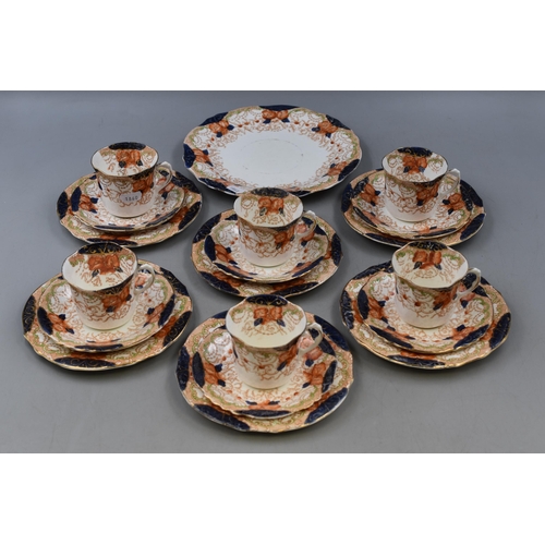 386 - Stubbs Bros Britannia China Edwardian 19 Piece Floral Tea Set