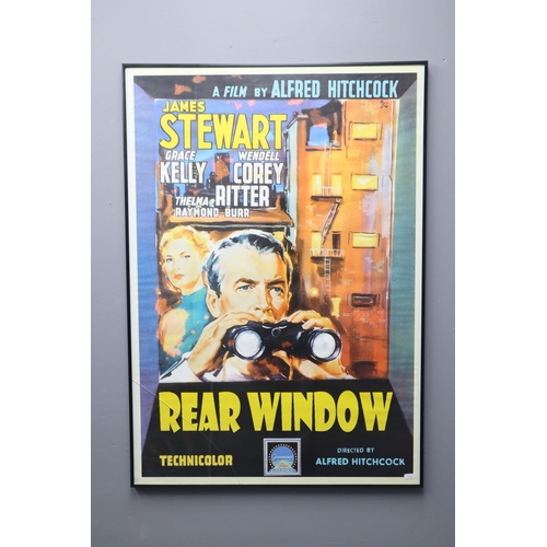 392 - James Stewart Rear Window Film Poster Print in Framed and Glazed Mount (28