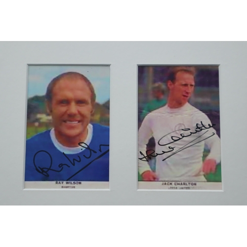 398 - Selection of Sporting Greats Signed Pictures including Jan Molby, Mark Hughes, Jack Charlton and Mor... 