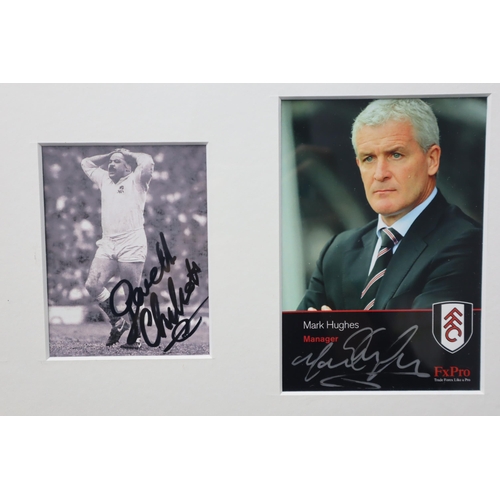 398 - Selection of Sporting Greats Signed Pictures including Jan Molby, Mark Hughes, Jack Charlton and Mor... 