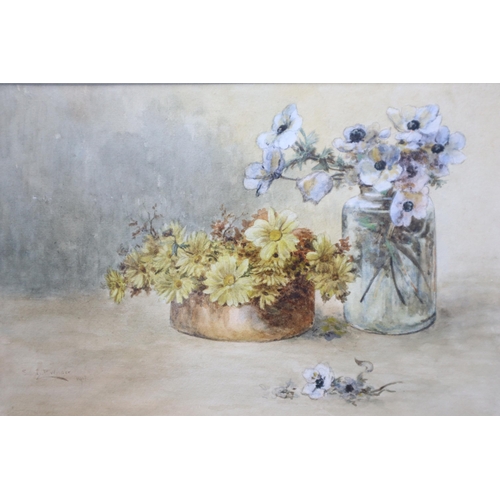 401 - Framed and Glazed Sidney P. Winder Still Life Water Colour Signed and dated by Artist 1917 approx 19... 