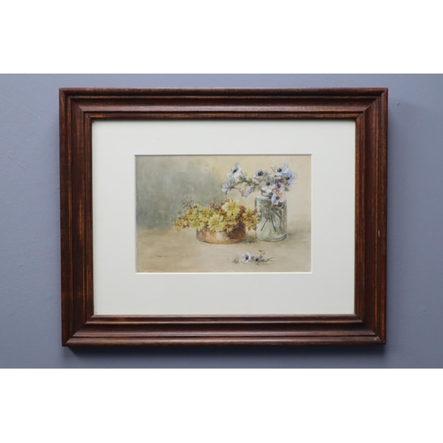 401 - Framed and Glazed Sidney P. Winder Still Life Water Colour Signed and dated by Artist 1917 approx 19... 