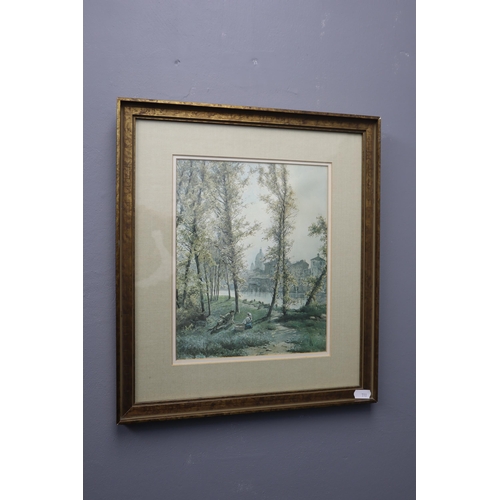 403 - Collection of Four Framed and Glazed Prints depicting Possible Early European scenes, approx 14