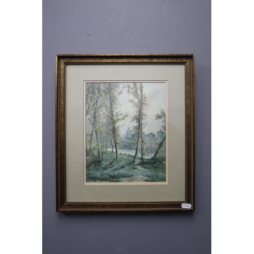 403 - Collection of Four Framed and Glazed Prints depicting Possible Early European scenes, approx 14