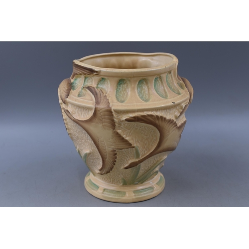 266 - Vintage Burgess and Leigh Burleigh Ware Planter Decorated with Flying Swans 8