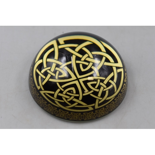 271 - A Celtic Paperweight, In Presentation Box.