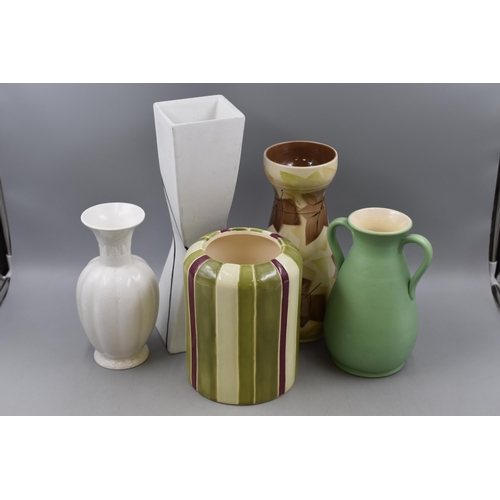 414 - Selection of 5 Vases including Radford, Govancroft, and More (Tallest 14