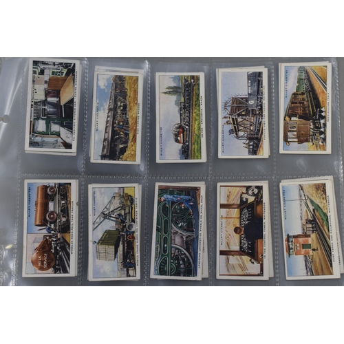 280 - Two Full Sets of 50 Wills Cigarette Cards (Railway & Coronation)