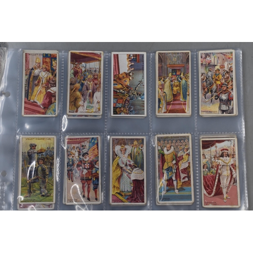 280 - Two Full Sets of 50 Wills Cigarette Cards (Railway & Coronation)