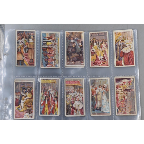 280 - Two Full Sets of 50 Wills Cigarette Cards (Railway & Coronation)