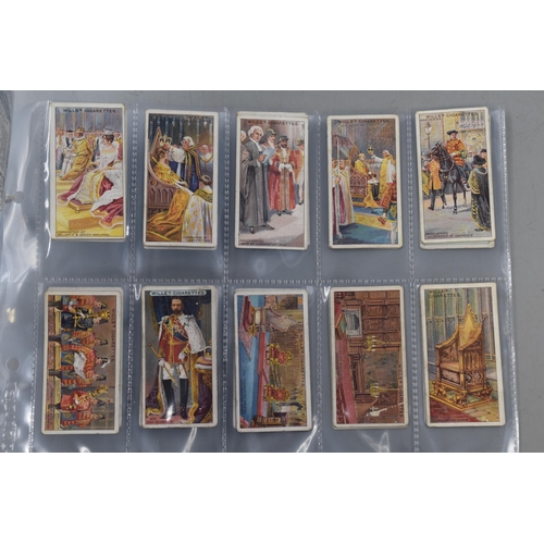 280 - Two Full Sets of 50 Wills Cigarette Cards (Railway & Coronation)