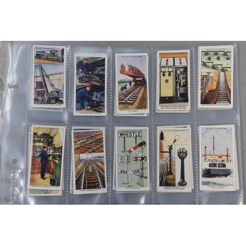 280 - Two Full Sets of 50 Wills Cigarette Cards (Railway & Coronation)