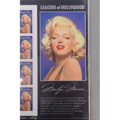 282 - A Sheet of Mint Marilyn Monroe 'Stars of Stage and Screen' USA Stamps.