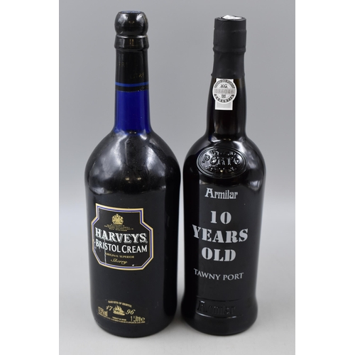 290 - Two Sealed Bottles of Fortified Wine. Includes Armilar Tawny Port (75CL), And Harvey's Bristol Cream... 