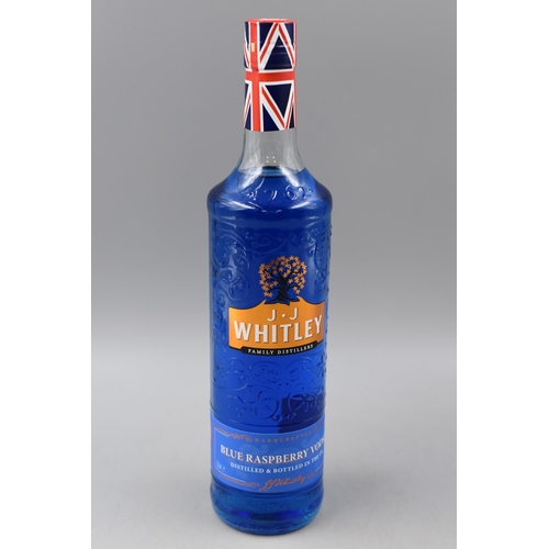 292 - A Sealed Bottle of JJ Whitley Blue Raspberry Vodka, 70CL.