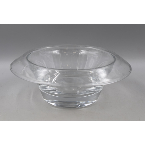 299 - Czechoslovakian Heavy Glass bowl with Polished Pontil (12