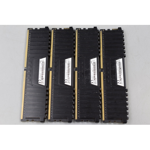 432 - Four Memory Ram Sticks (2x4GB) 3000 MHz