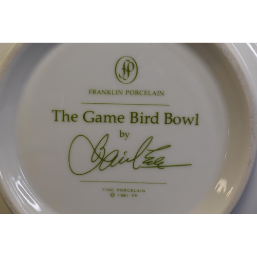 325 - Franklin Porcelain The Game Bird Bowl (10