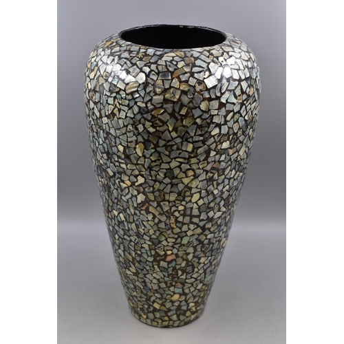 326 - Large Mosaic Vase Approx 22