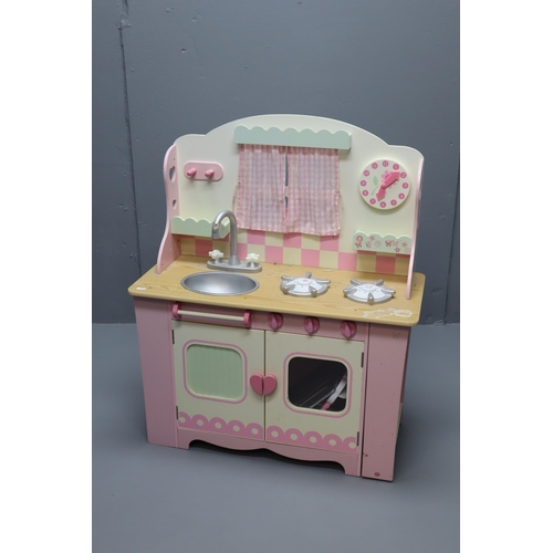 557 - Childs Early Learning Centre Kitchen Unit With Accessories approx 30