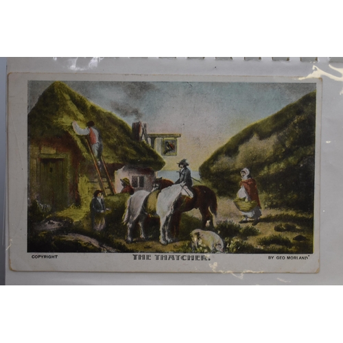 568 - Three Albums Containing a Selection of Vintage Postcards. Includes Some Hand Written Postcards datin... 