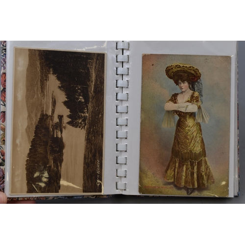 568 - Three Albums Containing a Selection of Vintage Postcards. Includes Some Hand Written Postcards datin... 