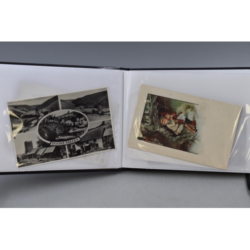 568 - Three Albums Containing a Selection of Vintage Postcards. Includes Some Hand Written Postcards datin... 