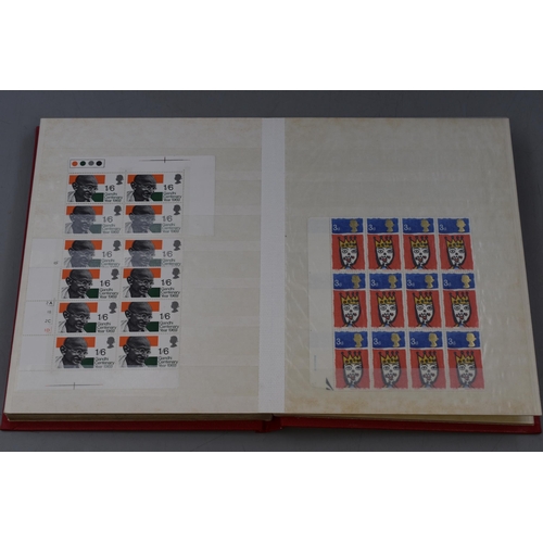 570 - Two Books Containing a Selection of Mint UK Stamps.