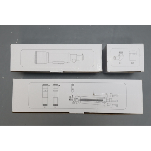 573 - A Boxed Maxlapter Astronomical Telescope, With Phone Attachment.