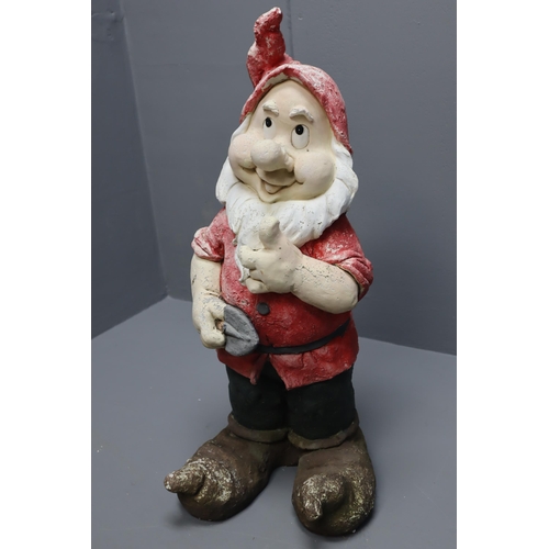 473 - Very Large Garden Gnome With Trowel In Hand