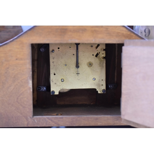 501 - Smiths Westminster Chime Mantle Clock complete with Pendulum and two Wood Cased mantle Clocks