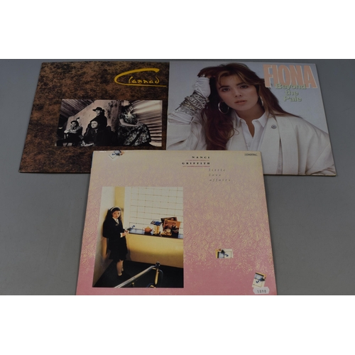 508 - Selection of 7 Vinyl LP's including Nanci Griffith, Fiona and Clannad