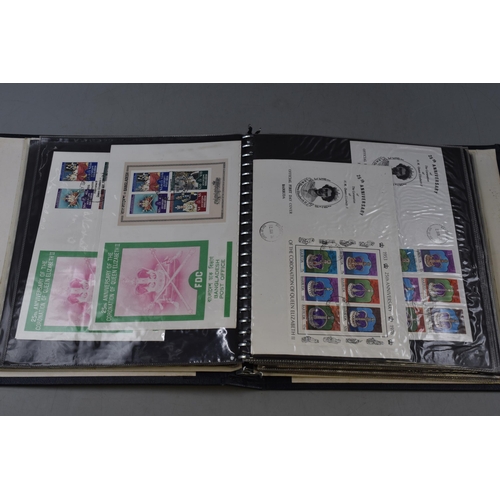 517 - A Folder Containing A Selection of Commonwealth Elizabeth II 25th Coronation Anniversary First Day C... 