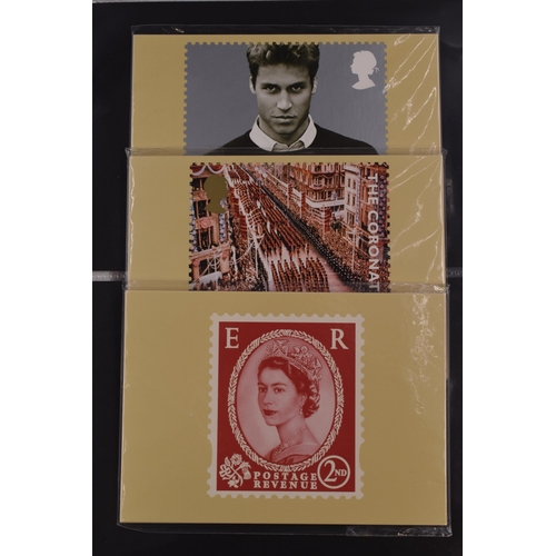 524 - A Binder Containing A Selection of Stamp Presentation Packs, Stamp Postcards and More. With A Hardba... 