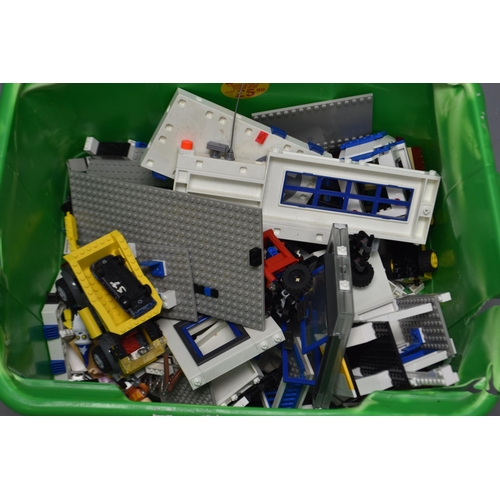 643 - A Mixed Selection To Include Assorted Lego Pieces, Roblox Figures, And Playworn Die Cast Matchbox Ca... 