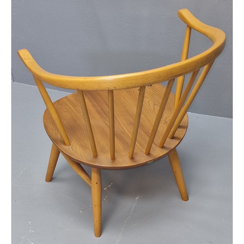 652 - Ercol Blonde Cowhorn Fireside Chair